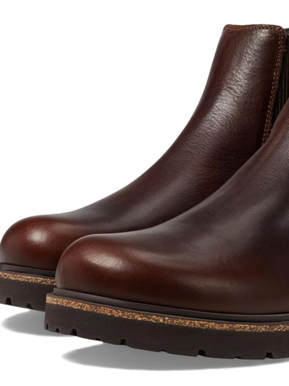 NEW Birkenstock Highwood Chelsea Deep Blue Brown Leather Boots 46 R Mens 13